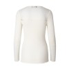 Rosemunde bluse - Silk T-shirt LS With Lace, Ivory