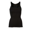 Rosemunde - Silk top regular w/elastic band, Black