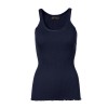 Rosemunde - Silk top regular w/elastic band, Navy