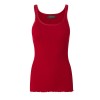 Rosemunde - Silk top regular w/elastic band, Deep Red