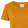 Second Female hørbluse - Peony O-neck Tee, Inca Gold