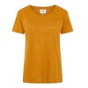 Second Female hørbluse - Peony O-neck Tee, Inca Gold