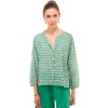 ZEN ETHIC bluse - Top Carla Birdy, Vert 
