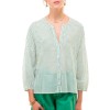 ZEN ETHIC bluse - Top Carla Square, Vert 