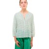 ZEN ETHIC bluse - Top Carla Square, Vert 